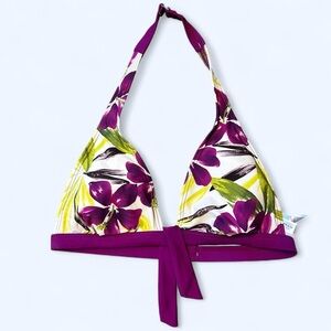 Y2K Purple Floral Bikini Top by Ocean Dream!